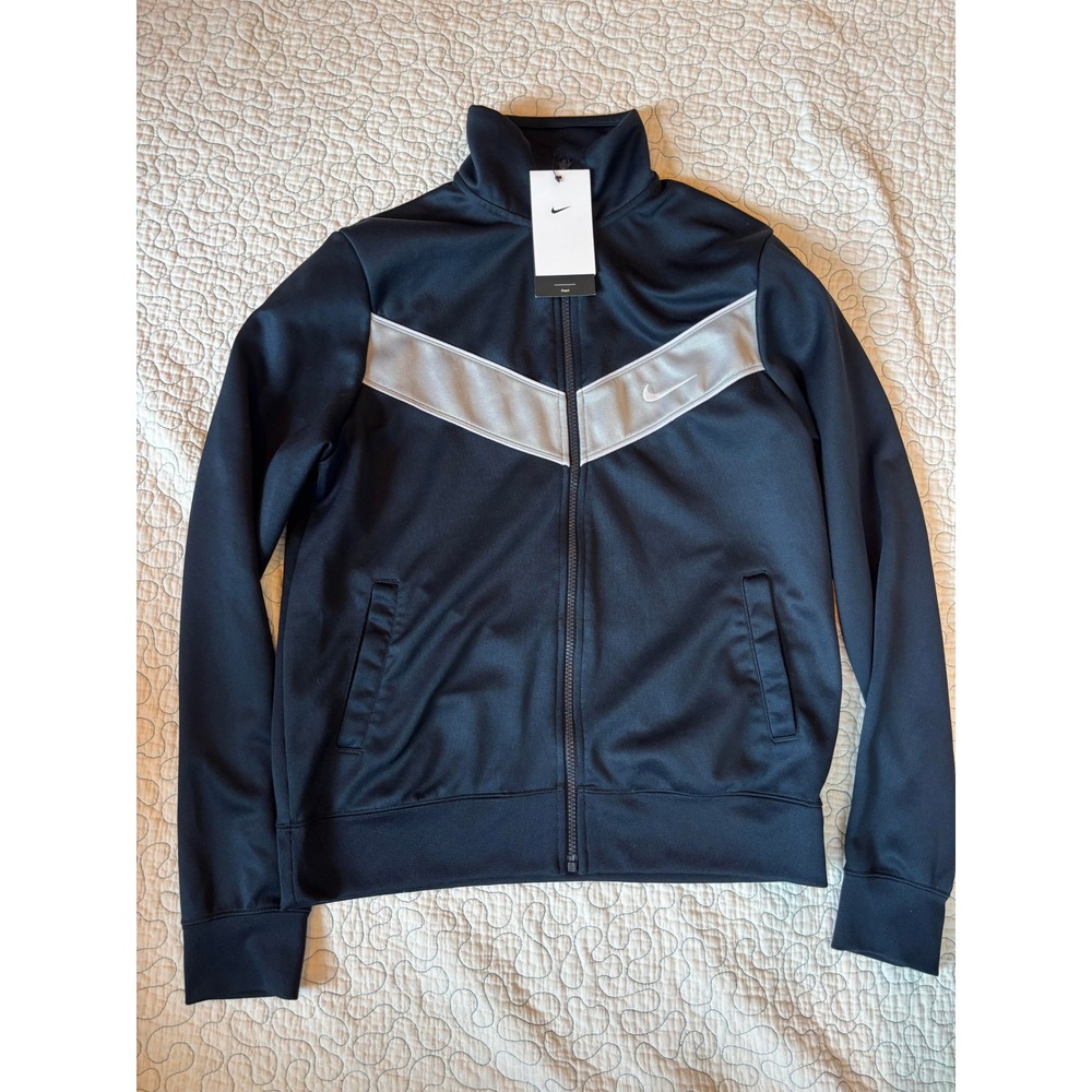 Nike Golf Repel Track Jacket Mens Medium Black Silver‎ Full Zip